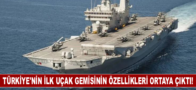 Türkiye'nin ilk uçak gemisinin özellikleri ortaya çıktı!