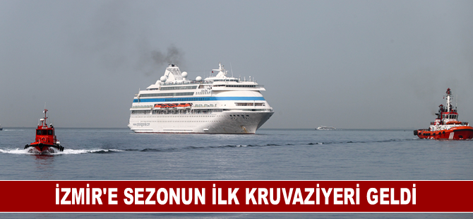 İzmir'e sezonun ilk kruvaziyeri geldi