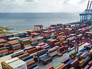 Limanlarda elleçlenen konteyner miktarı bu yılın ilk çeyreğinde arttı