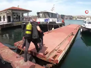 Dalgıç polislerden şehit polis memuru Çatalyürek anısına dalış