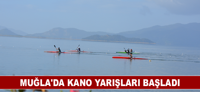 Muğla'da kano yarışları başladı