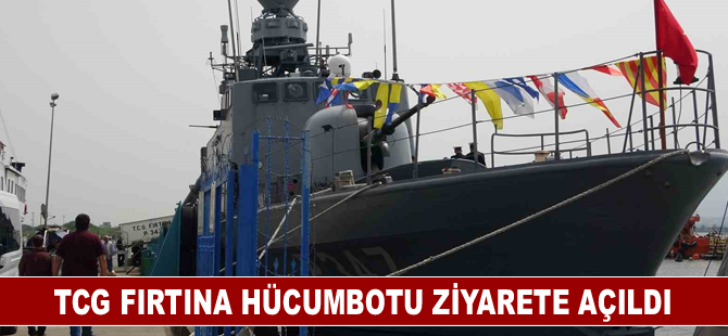 TCG Fırtına Hücumbotu 23 Nisana özel ziyarete açıldı