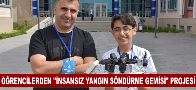 Öğrenciler "İnsansız Yangın Söndürme Gemisi" projesiyle TÜBİTAK finalinde