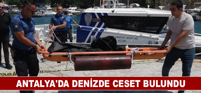 Antalya'da denizde ceset bulundu