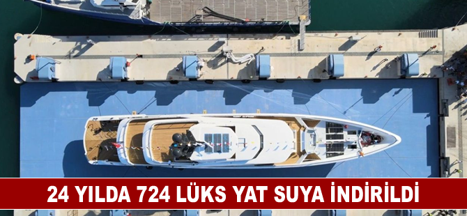 24 yılda 724 lüks yat suya indirildi