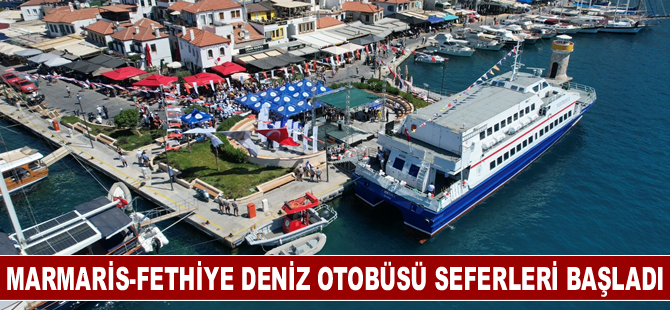 Marmaris-Fethiye deniz otobüsü seferleri başladı