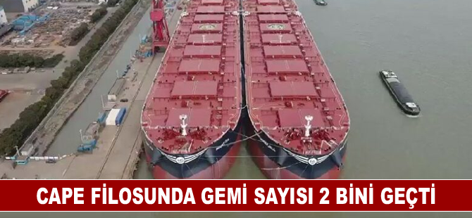 Cape filosunda gemi sayısı 2 bini geçti