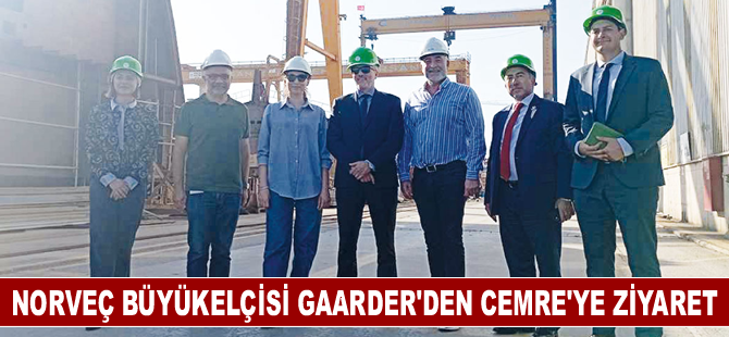 Norveç Büyükelçisi Gaarder'den Cemre Tersanesi'ne ziyaret