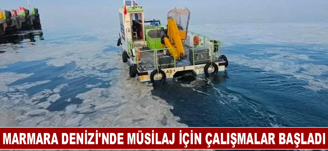 Marmara Denizi'nde müsilaj için çalışmalar başladı