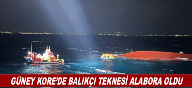 Güney Kore’de Balıkçı Teknesi Alabora Oldu
