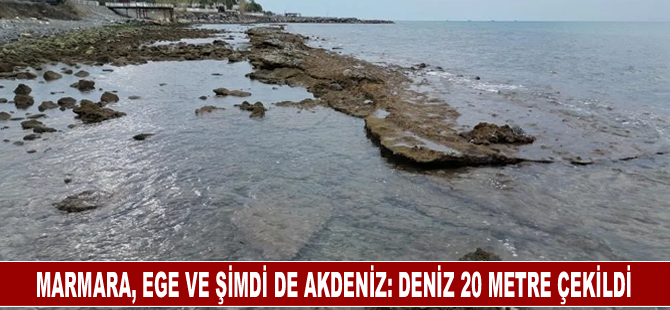 Marmara, Ege ve şimdi de Akdeniz: Deniz 20 metre çekildi