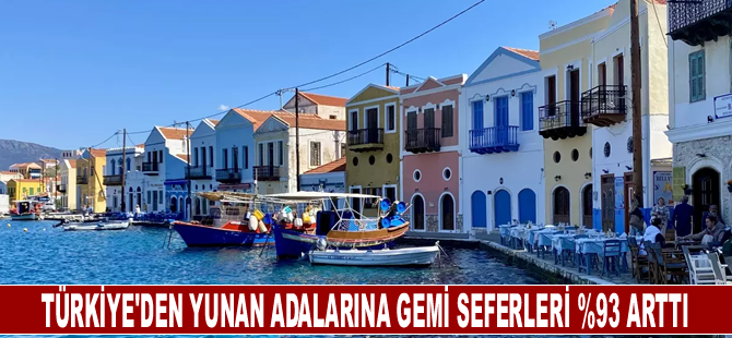 Türkiye'den Yunan Adalarına Gemi Seferleri %93 Arttı