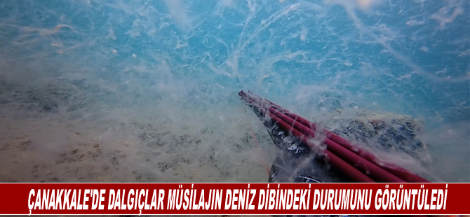 Çanakkale'de dalgıçlar müsilajın deniz dibindeki durumunu görüntüledi