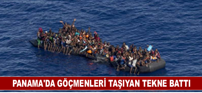 Panama'da göçmenleri taşıyan tekne battı