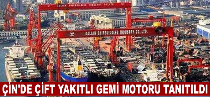 Çin'de Çift Yakıtlı Gemi Motoru Tanıtıldı
