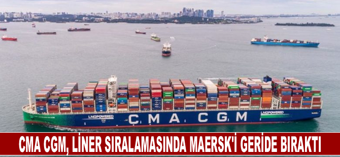 CMA CGM, liner sıralamasında Maersk'i geride bıraktı