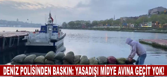 Deniz Polisinden Baskın: Yasadışı Midye avına geçit yok!
