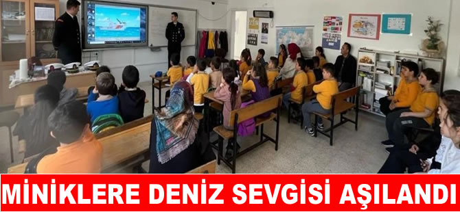 Minik denizcilere Sahil Güvenlik’ten eğitim!