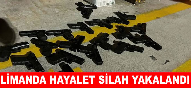 Çeşme Limanı’nda çok sayıda silah yakalandı