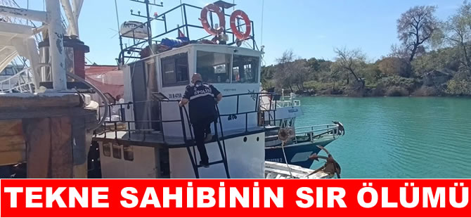 Antalya’da tekne sahibinin sır ölümü
