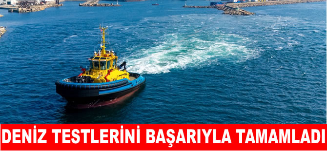 Sanmar’ın  3.Tam Elektrikli Römorkörü deniz testlerinden tam not aldı