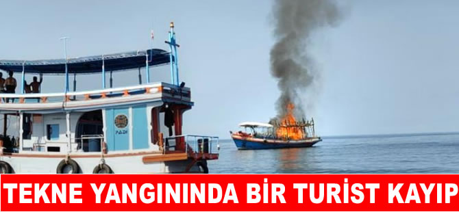Cayır cayır yana teknede İngiliz turist kayıp