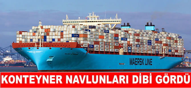 Küresel konteyner navlunları dibi gördü
