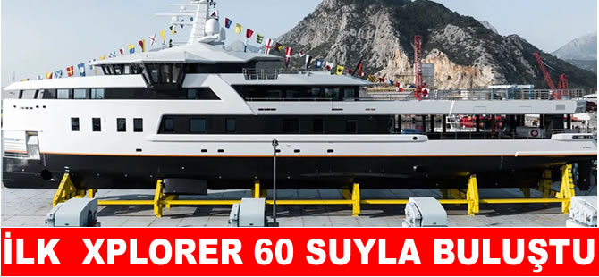 Damen 60 metrelik süper yatı Antalya’da denize indirdi