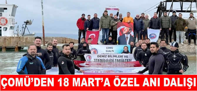 ÇOMÜ’den 18 Mart’a Özel “110. Yıl Anı Dalışı” etkinliği