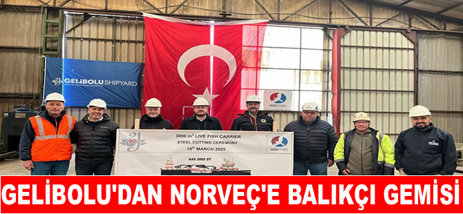 Gelibolu Tersanesi Norveç'e canlı balık taşıma gemisi inşa ediyor