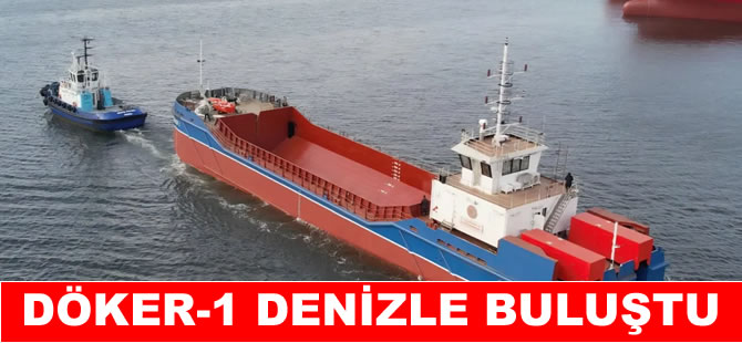 Deniz dibi taramada kullanılacak DÖKER-1 denizle buluştu