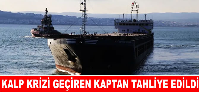 Çanakkale Boğazı’nda kalp krizi geçiren kaptan tahliye edildi