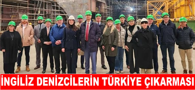 İngiliz denizciler Cemre Tersanesi’nde