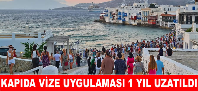 Ege adalarına 'kapıda vize' uygulamasI 1 Nisan'da başlıyor