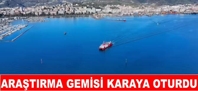 Araştırma gemisi İtalya’da karaya oturdu