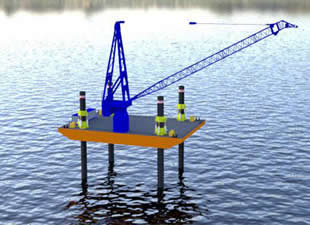 Orhun Makina'dan tamamen elektrikli ve milli yüzer vinç