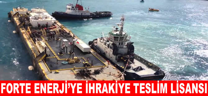 EPDK’dan Forte Enerji’ye ihrakiye teslim lisansı