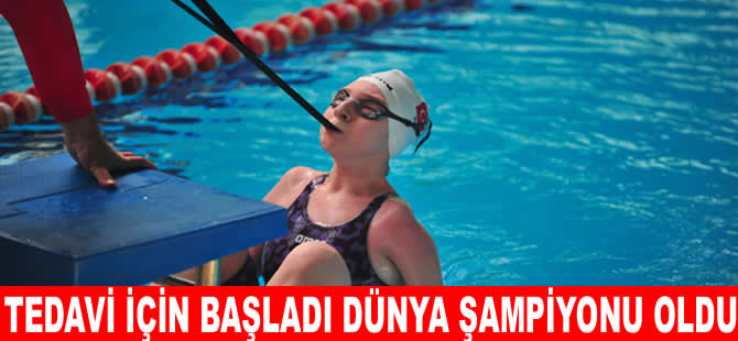 Paralimpik mili yüzücü Esra, dünya şampiyonu oldu