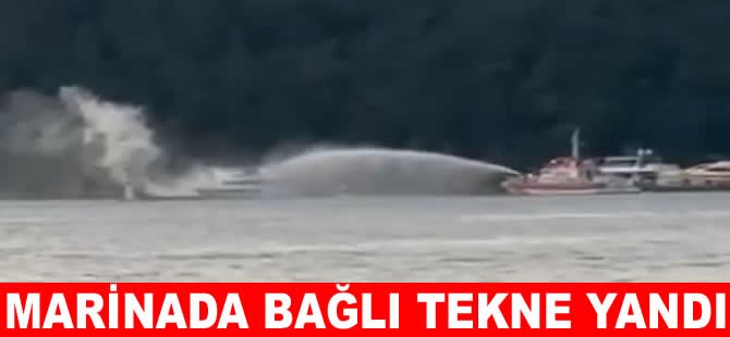 Marmaris’de yine bir motoryat yangını