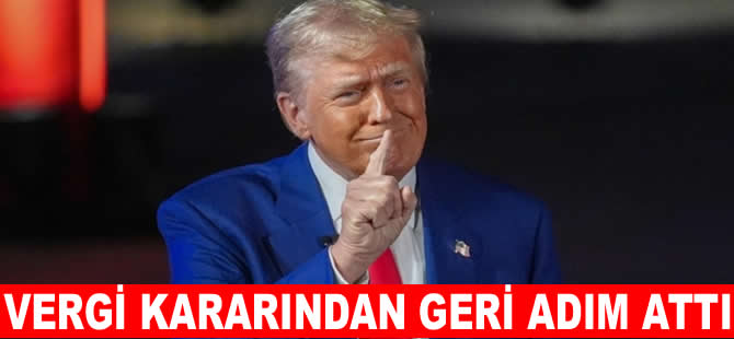 Trump vergi kararından geri adım attı