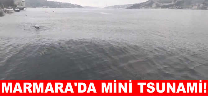 Marmara Denizi’nde depremde mini tsunami