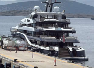 Yüzen saray ultra lüks 'Solandge' Bodrum'da