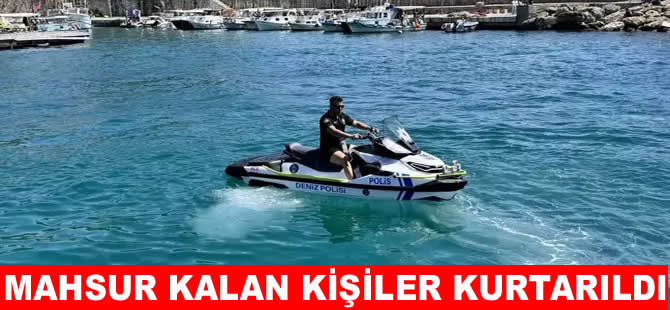 Antalya açıklarında yakıtları bitti, mahsur kaldılar