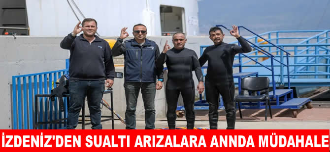 İZDENİZ feribotlara sualtı bakımı yapacak dalgıç ekibi kurdu