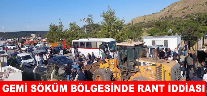 Aliağa'daki gemi söküm bölgesi için rant iddiası