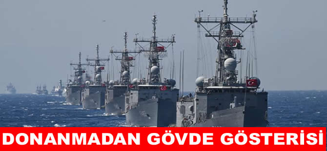 Deniz Kuvvetlerinden dört denizde gövde gösterisi