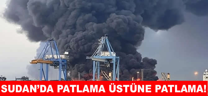 Port Sudan Limanında patlama ve yangın