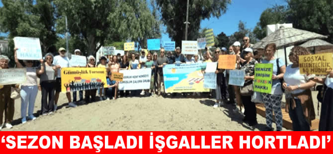 Bodrum’da “Sezon başladı işgaller hortladı” eylemi