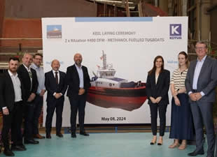 Sanmar’ın dünyanın ilk metanollü römorkörüne hibrit tahrik sistemi kuruldu