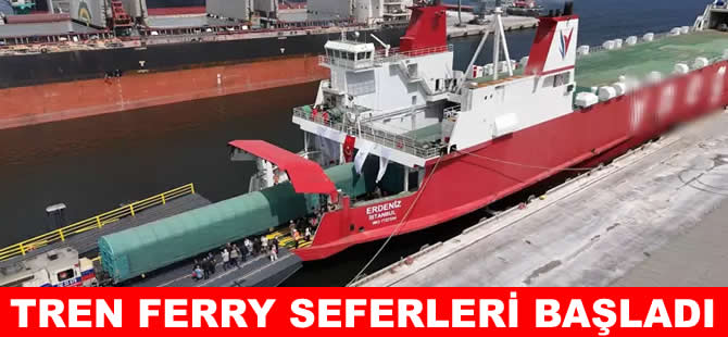 Bandırma-Tekirdağ tren feribot hattı hizmete açıldı